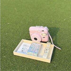 Pink Glitter Instant Camera with Accessories